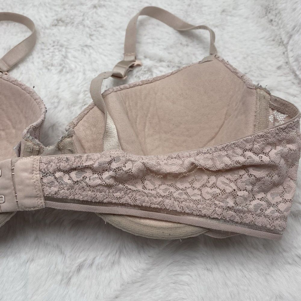 Auden Bra Size 38B Pink Lace Leopard The Everyday Underwire 3496 - Picture 8 of 12